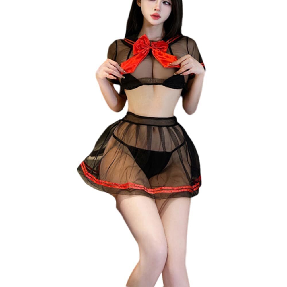 6817 cosplay sexy perspective student underwear Japanese JK navy kawaii